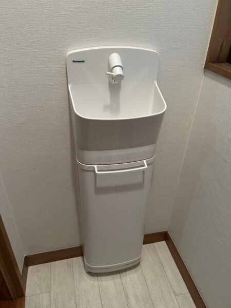 手洗い場も入れ替え