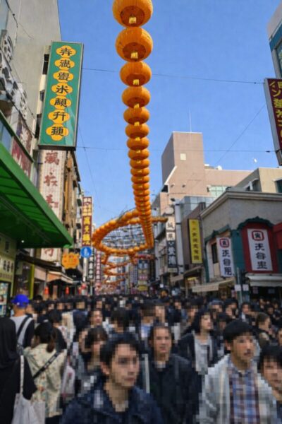 中華街街中の様子